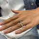 Diamond Wrap Ring 1.70 Carat White Gold 14K