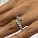 Diamond Open Ring 1.6 ct White Gold