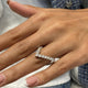 Diamond V Shape Ring Ring 1.4 ct White Gold