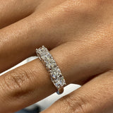 Diamond Band Ring 1.1 ct White Gold