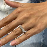 Diamond 5 Stone Ring 1.14 Carat White Gold 14K