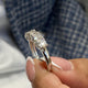 Diamond 5 Stone Ring 1.14 Carat White Gold 14K