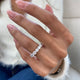Diamond Half Eternity Ring 1.96 Carat White Gold 14K
