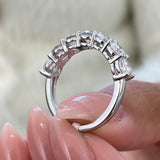 Diamond Half Eternity Ring 1.96 Carat White Gold 14K