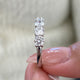 Diamond Half Eternity Ring 1.96 Carat White Gold 14K