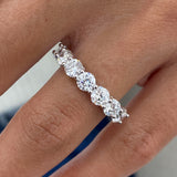 Diamond Band Ring 1.9 ct White Gold
