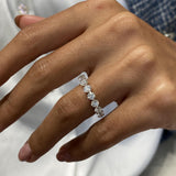 Diamond Eternity Ring 3.14 Carat White Gold 14K