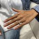 Diamond Eternity Ring 3.14 Carat White Gold 14K