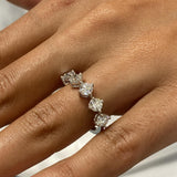 Diamond Band Ring 1.2 ct White Gold