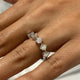 Diamond Band Ring 1.2 ct White Gold