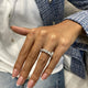 Diamond Eternity Ring 2.58 Carat White Gold 14K