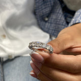 Diamond Eternity Ring 2.58 Carat White Gold 14K