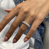Diamond Eternity Ring 2.58 Carat White Gold 14K
