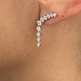 Diamond Drop Earrings 1.3 ct White Gold