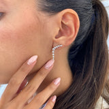 Diamond Drop Earrings 1.3 ct White Gold