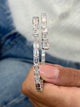 Diamond Cubes Bangle Bracelet, 14K Gold