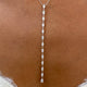 Diamond Lariat Necklace 2.3 ct White Gold