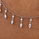 Diamond Chain Necklace 1.7 ct White Gold