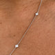 Diamond Pendant Necklace 0.9 ct White Gold