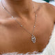 Diamond Pendant Necklace 0.9 ct White Gold