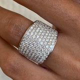 Diamond Band Ring 3 ct White Gold