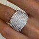Diamond Band Ring 3 ct White Gold