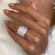 Diamond Dome Ring 3 Carat White Gold 14K