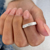 Wedding Band Ring 0.7 ct TCW , Solid Gold 14k