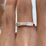 Diamond Band Ring 0.6 ct Rose Gold