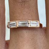 Diamond Stackable Fashion Ring 0.65 ct TCW, Rose Gold 14K