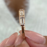 Diamond Stackable Fashion Ring 0.65 ct TCW, Rose Gold 14K