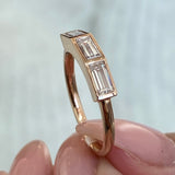 Diamond Stackable Fashion Ring 0.65 ct TCW, Rose Gold 14K