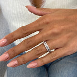 Diamond Wedding Band Fashion Ring 1 ct TCW, White Gold 14K