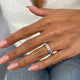 Diamond Wedding Band Fashion Ring 1 ct TCW, White Gold 14K