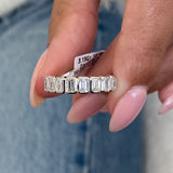 Diamond Wedding Band Fashion Ring 1 ct TCW, White Gold 14K