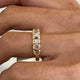 Diamond Half Eternity Fashion Ring 1 ct TCW, Yellow Gold 14K
