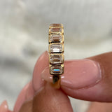 Diamond Half Eternity Fashion Ring 1 ct TCW, Yellow Gold 14K