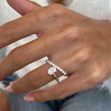 Diamond Wrap Fashion Ring 1.15 ct TCW, White Gold 14K