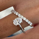 Diamond Solitaire Wrap Ring 1.1 ct White Gold