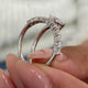 Diamond Wrap Fashion Ring 1.15 ct TCW, White Gold 14K