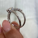 Diamond Wrap Fashion Ring 1.15 ct TCW, White Gold 14K