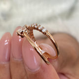 Diamond Statement Fashion Ring 1.15 ct TCW, Rose Gold 14K