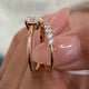 Diamond Statement Fashion Ring 1.15 ct TCW, Rose Gold 14K