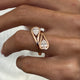Diamond Statement Fashion Ring 1.10 ct TCW, Rose Gold 14K