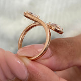Diamond Statement Fashion Ring 1.10 ct TCW, Rose Gold 14K