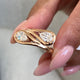 Diamond Statement Fashion Ring 1.10 ct TCW, Rose Gold 14K