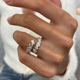 Diamond Wrap Fashion Ring 1.45 ct TCW, White Gold 14K