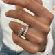Diamond Wrap Fashion Ring 1.45 ct TCW, White Gold 14K
