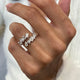 Diamond Wrap Fashion Ring 1.45 ct TCW, White Gold 14K