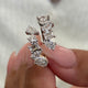 Diamond Wrap Fashion Ring 1.45 ct TCW, White Gold 14K